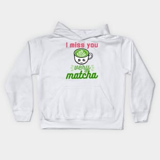 I Miss You Very Matcha Kids Hoodie